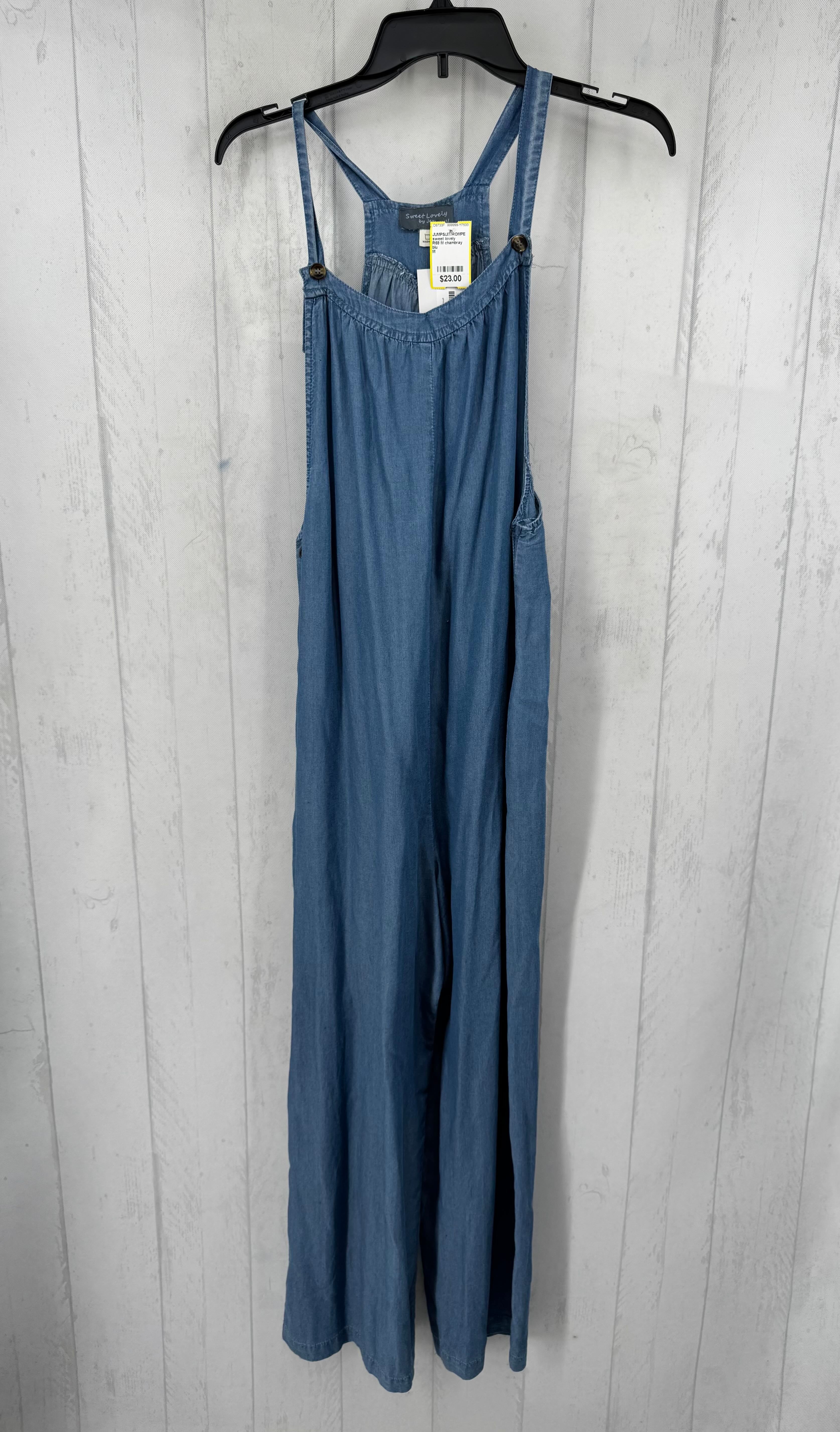 R68 M chambray overalls