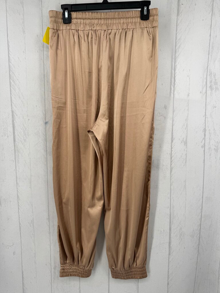 L satin joggers