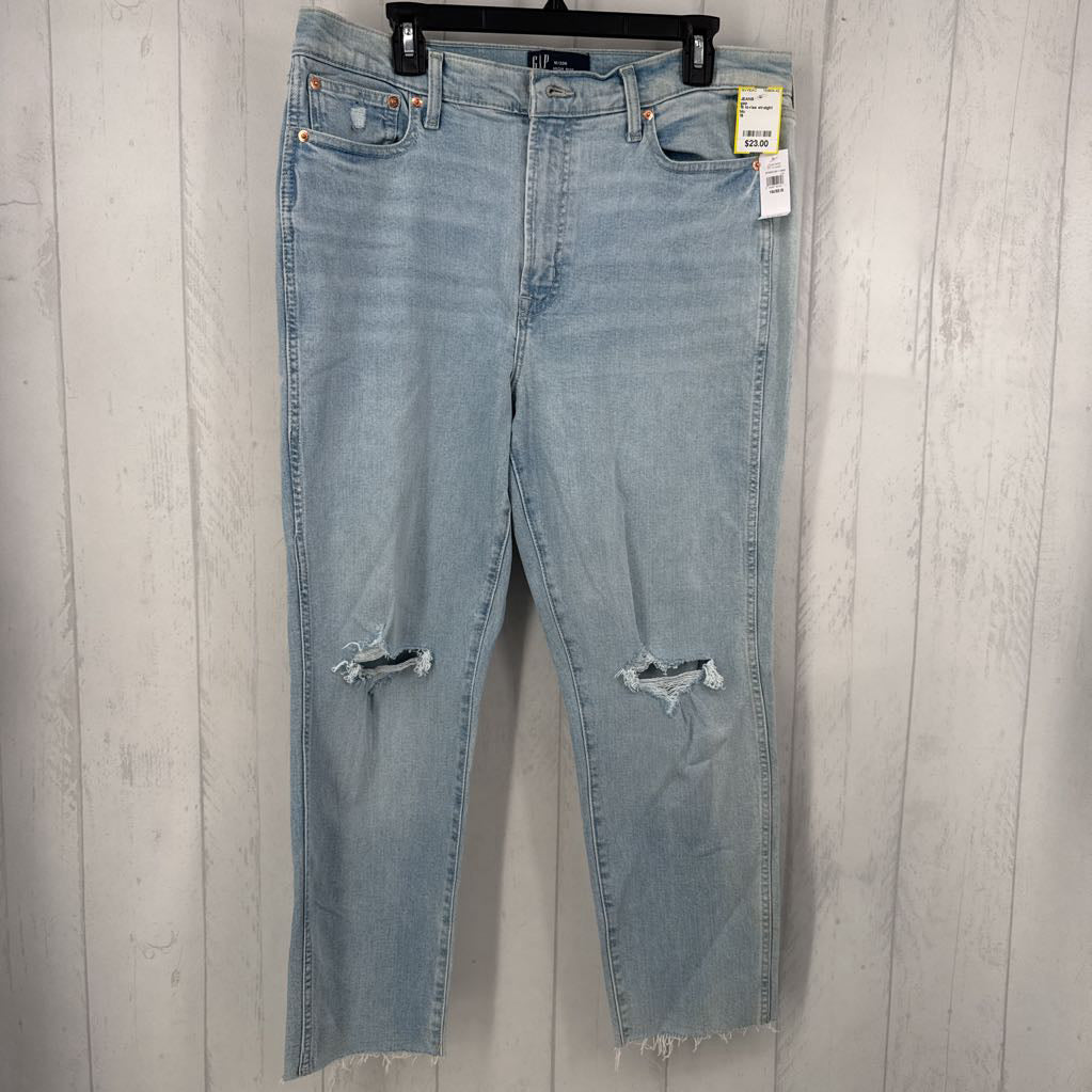 16 hi-rise straight leg jean