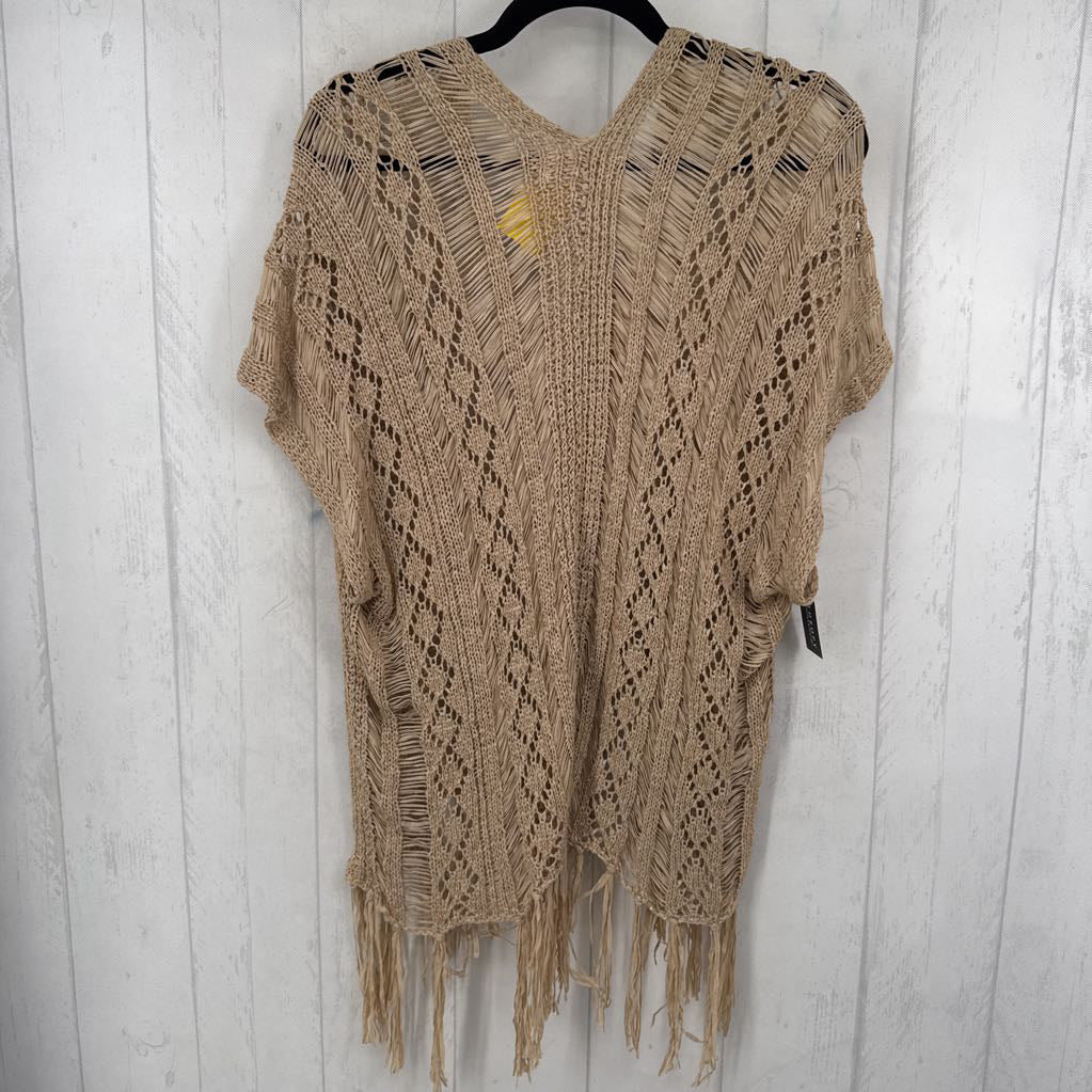 R56 O/S fringe poncho