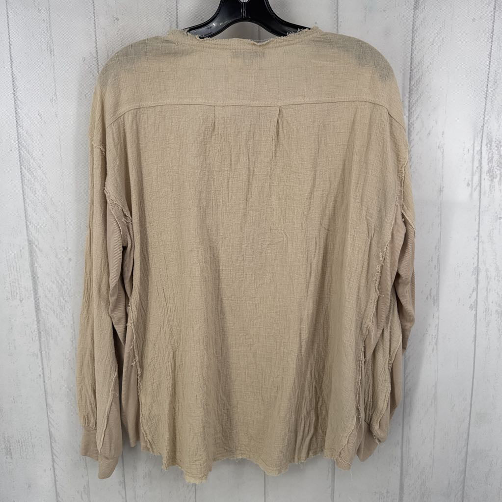 M/L quarter button down l/st op