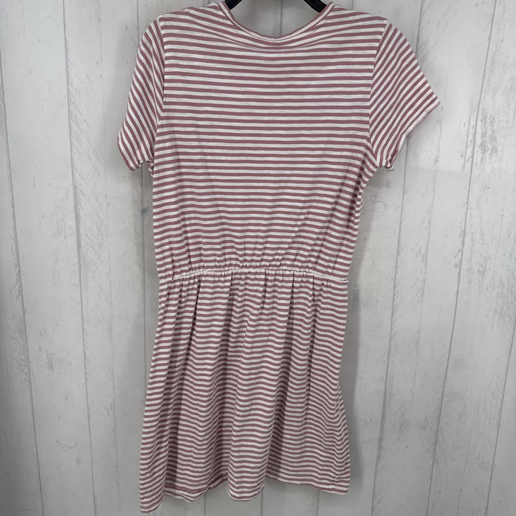 L striped s/s t-shirt dress