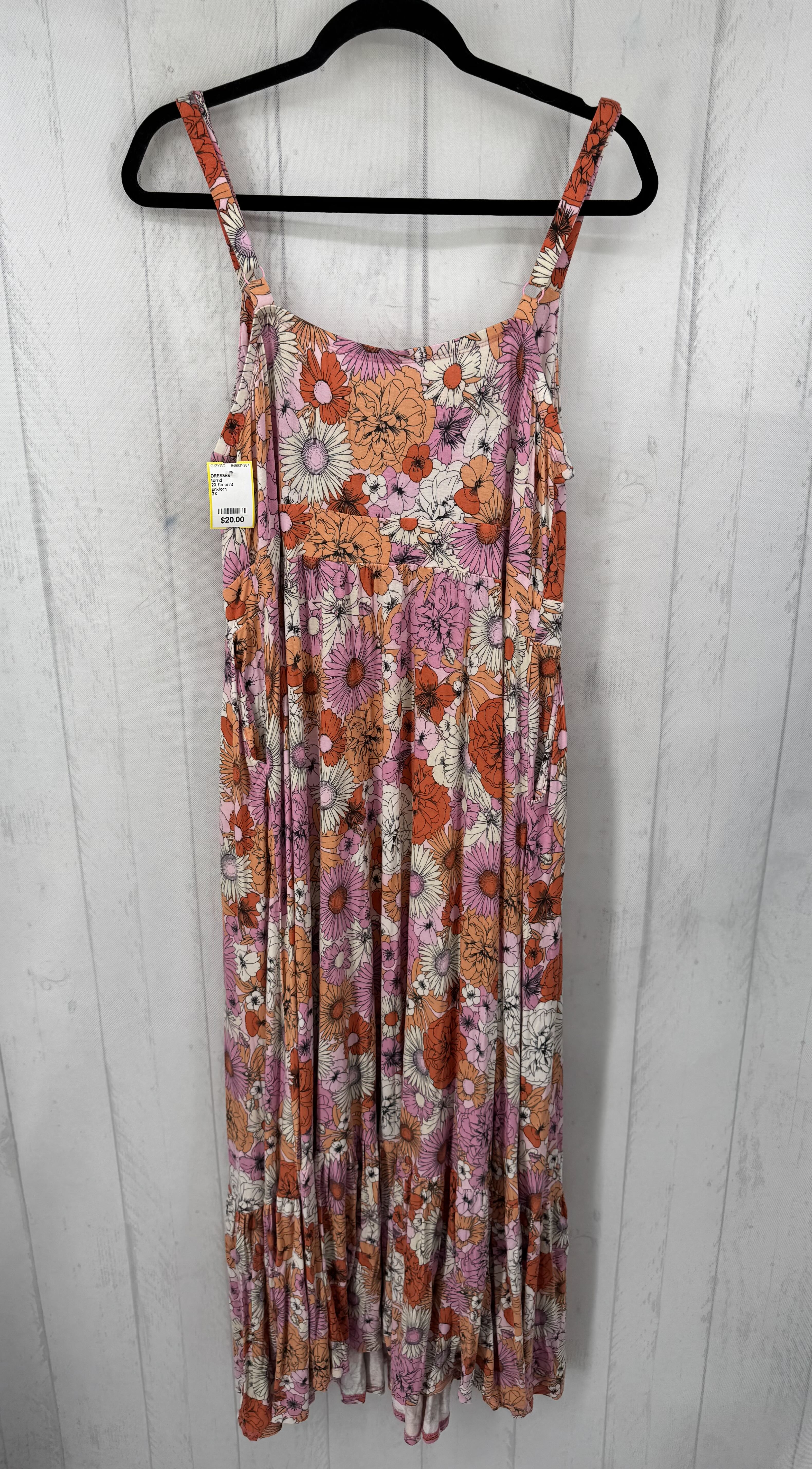 2X flo print sundress
