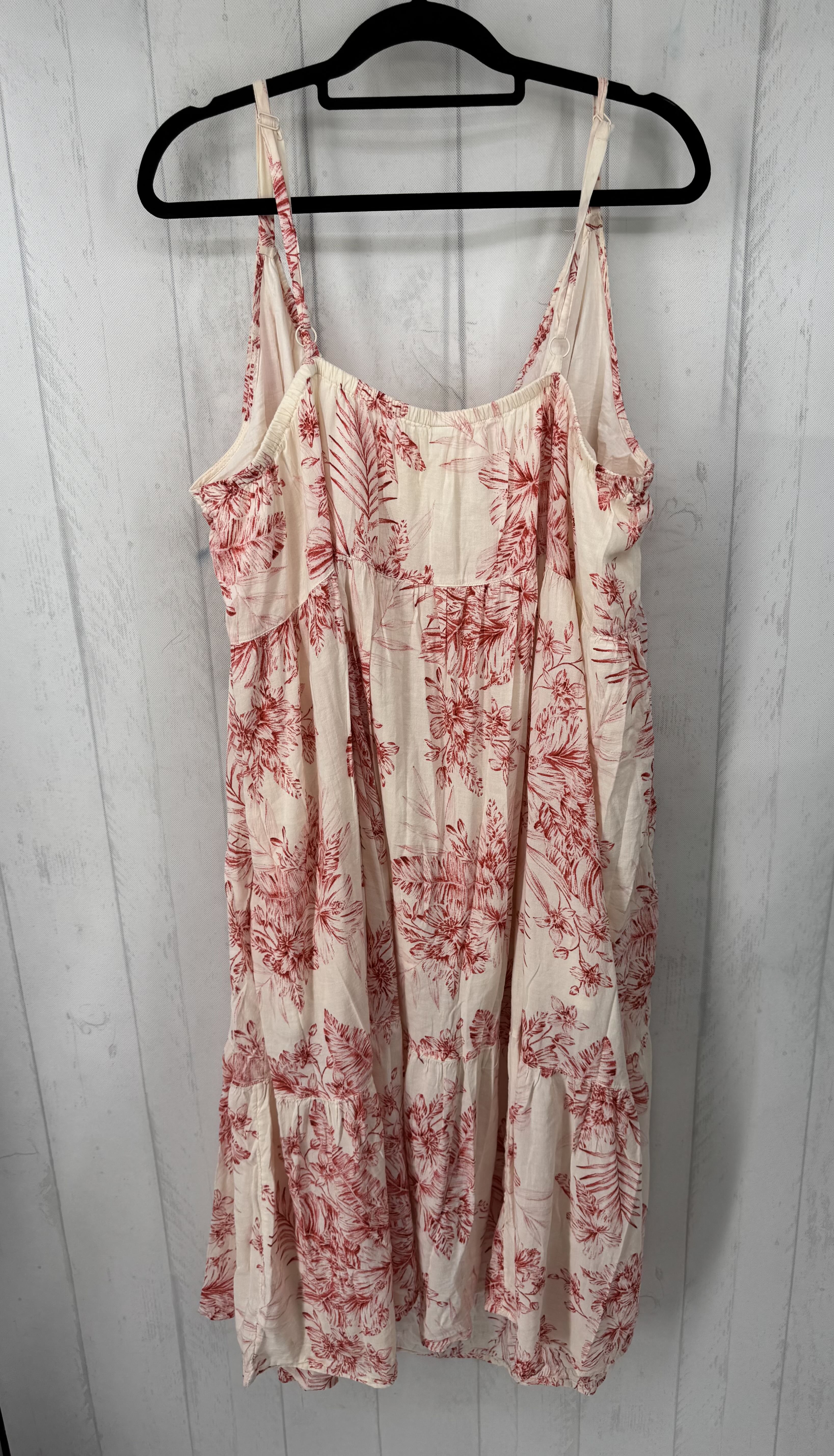 3X flo print sundress