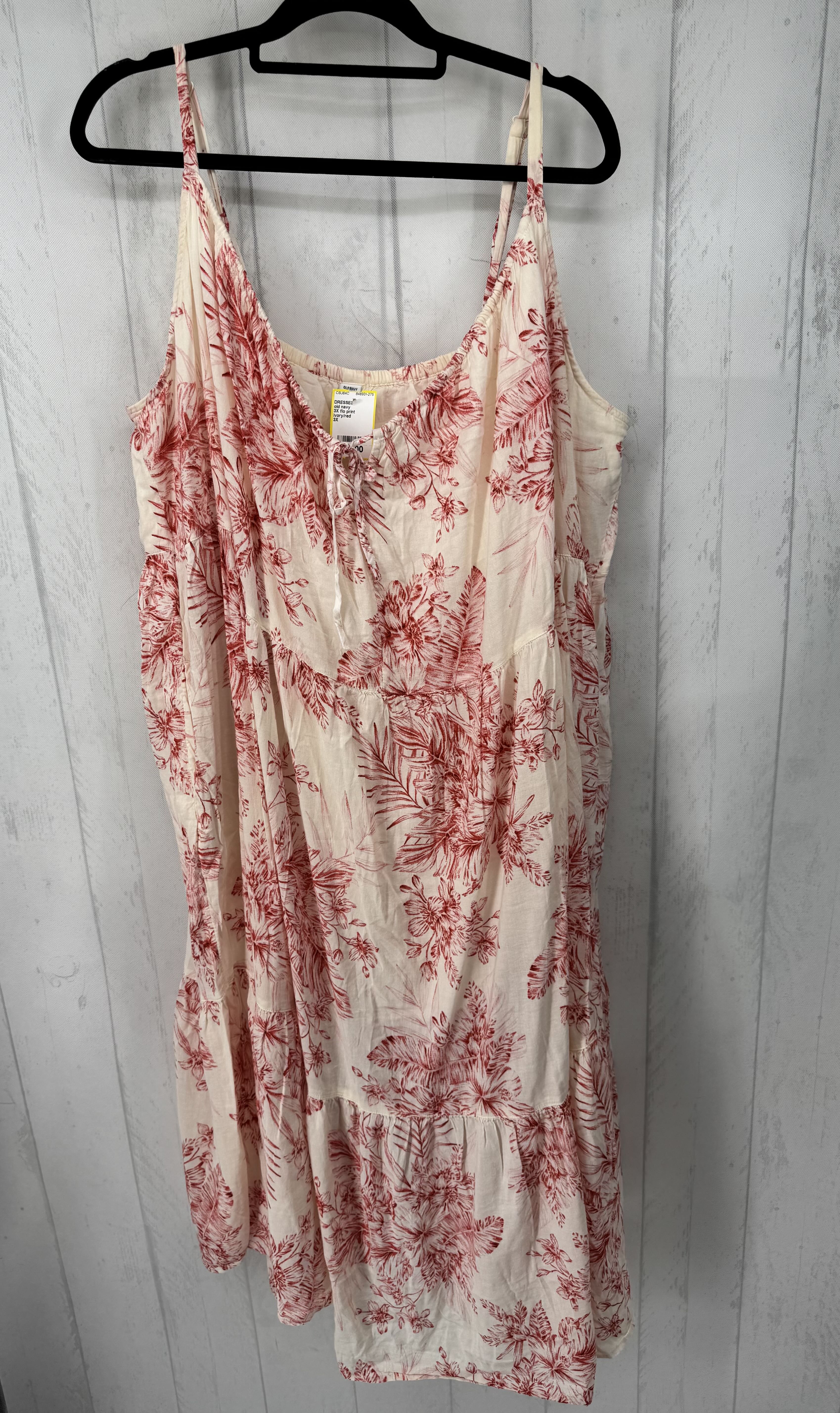 3X flo print sundress