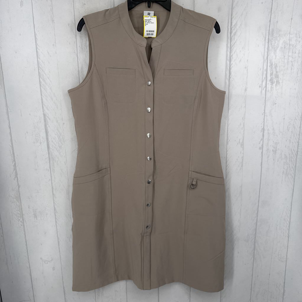 XL button down slvls dress