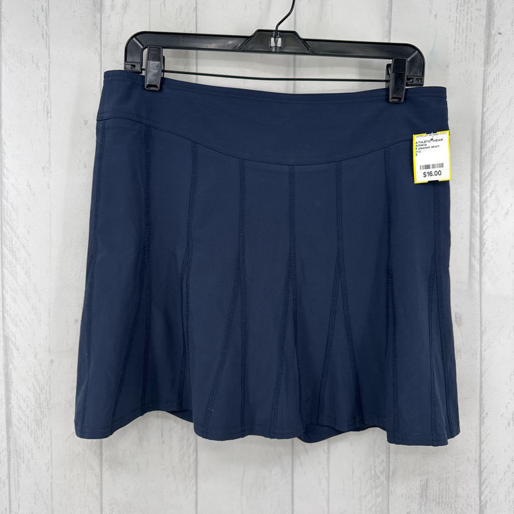 8 pleated skort
