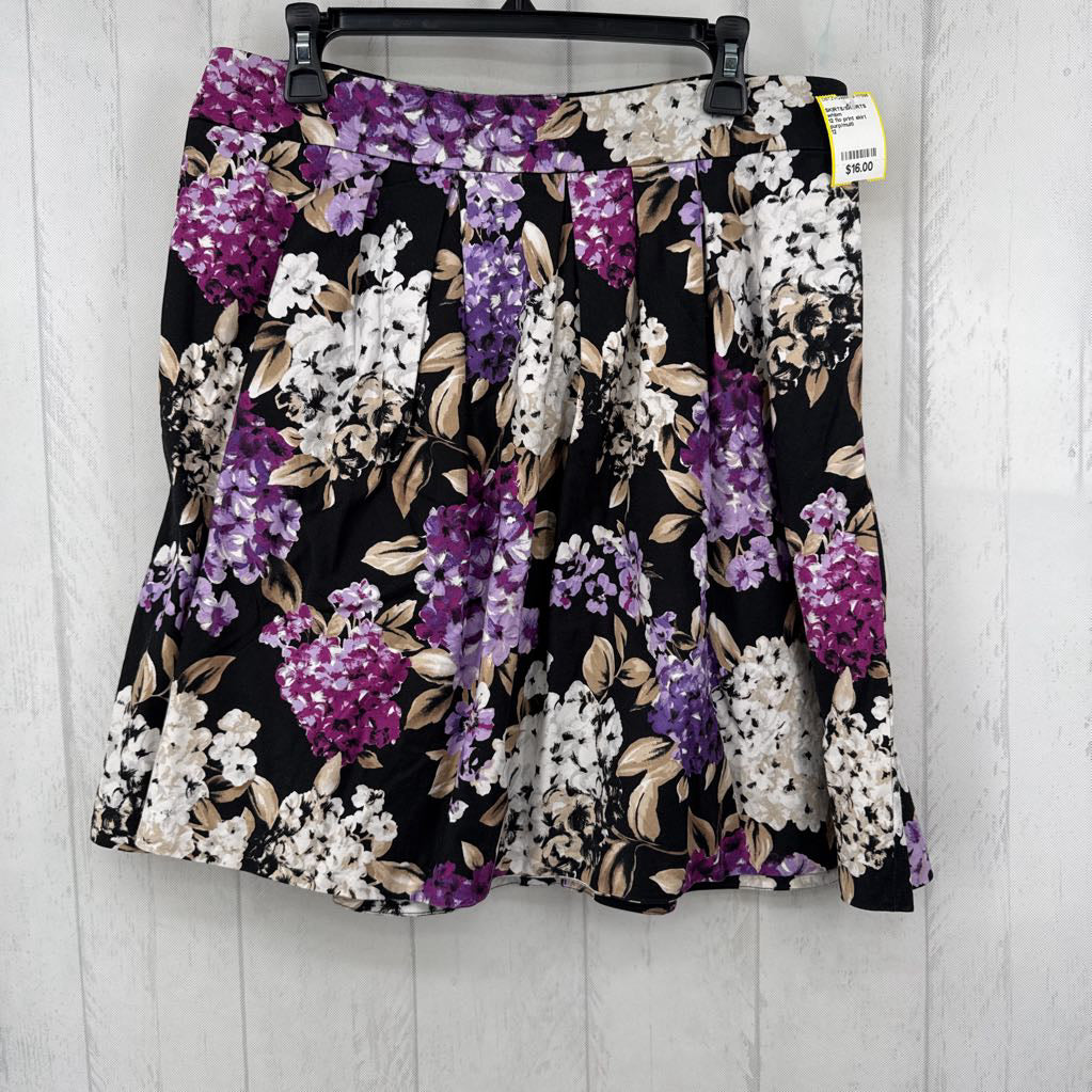 12 flo print skirt