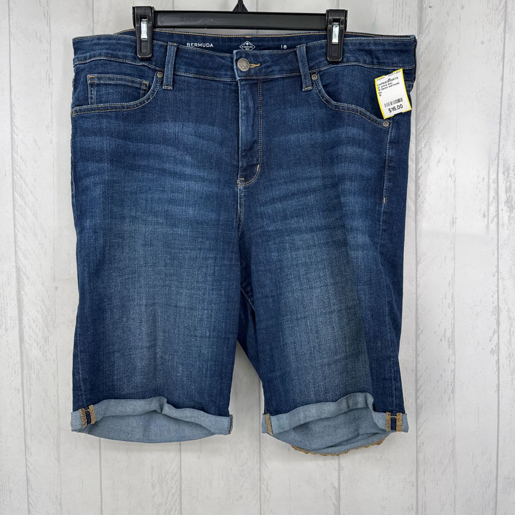 18 denim bermuda shorts