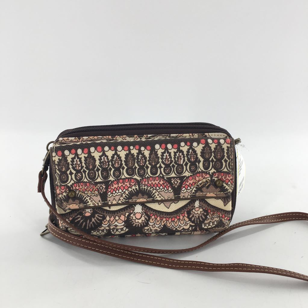 printed organizer crossbody