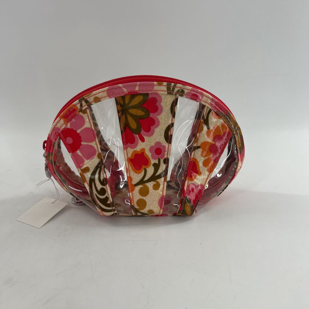 2pc floral cosmetic bag set