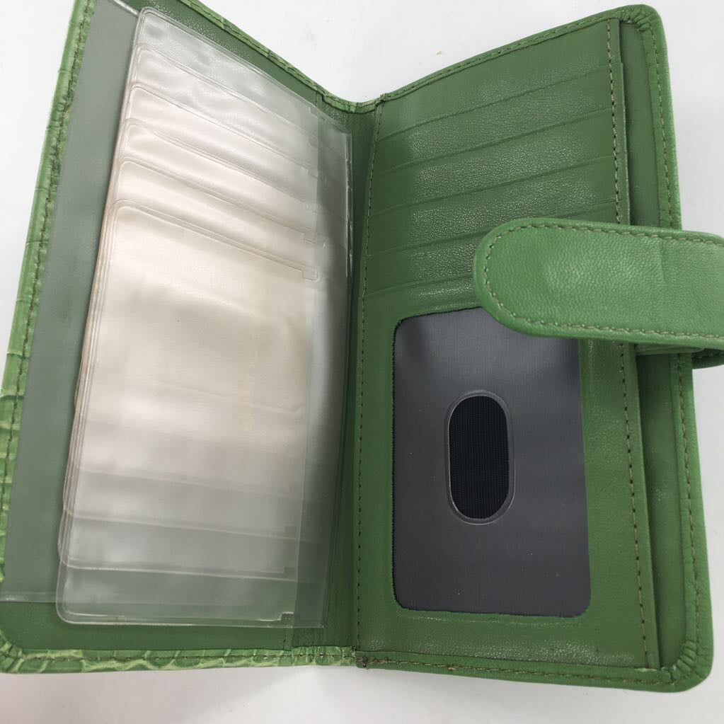 embossed bi-fold wallet