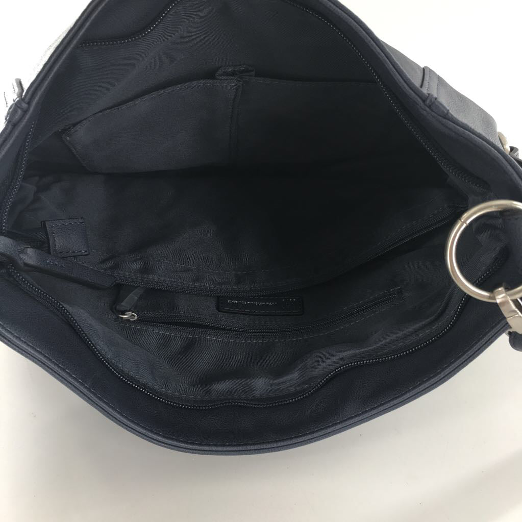 vegan leather front slip pocket crossbody