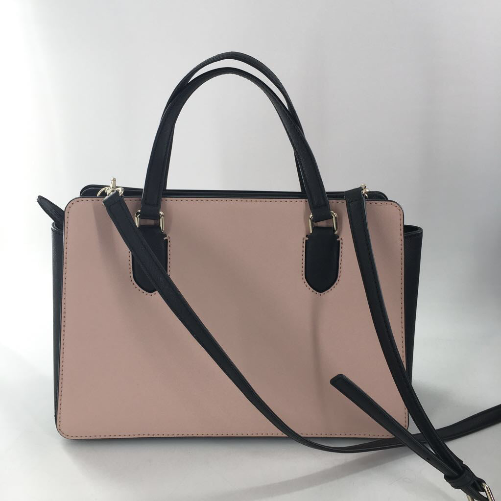 structured color block satchel