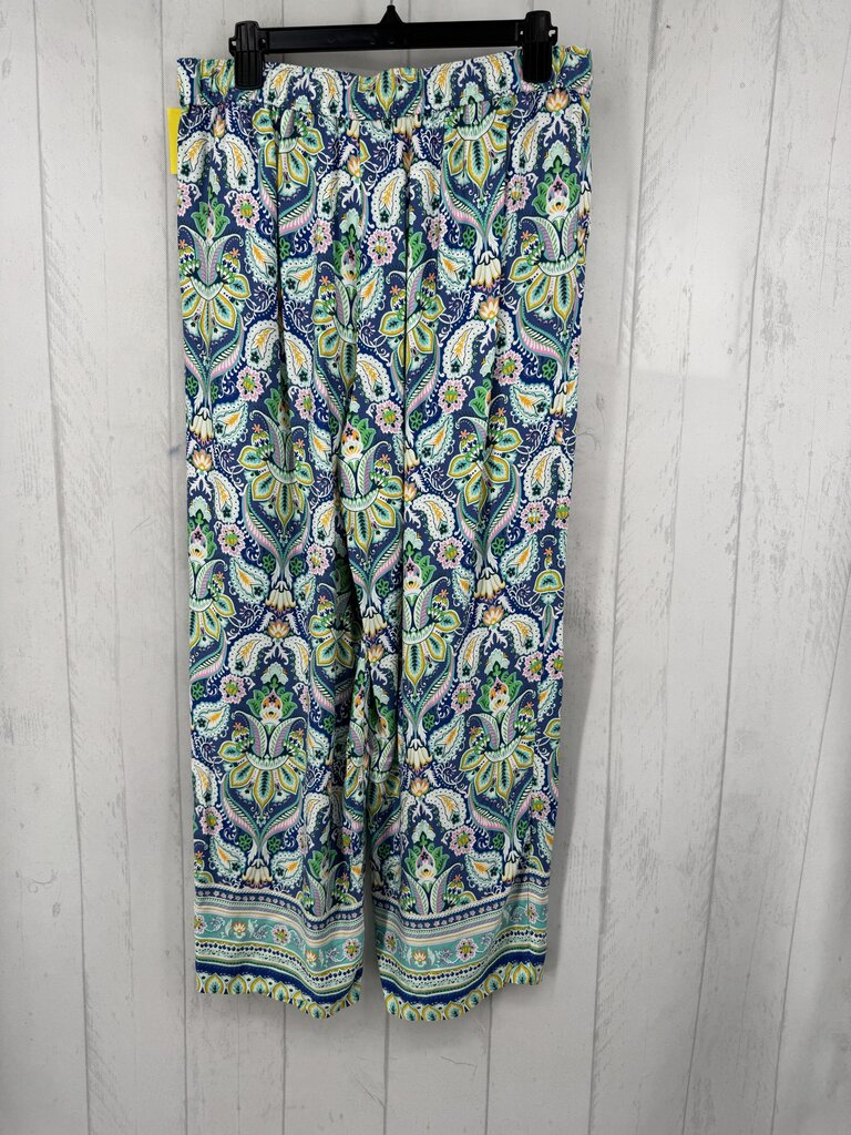 M paisley print wide leg pant