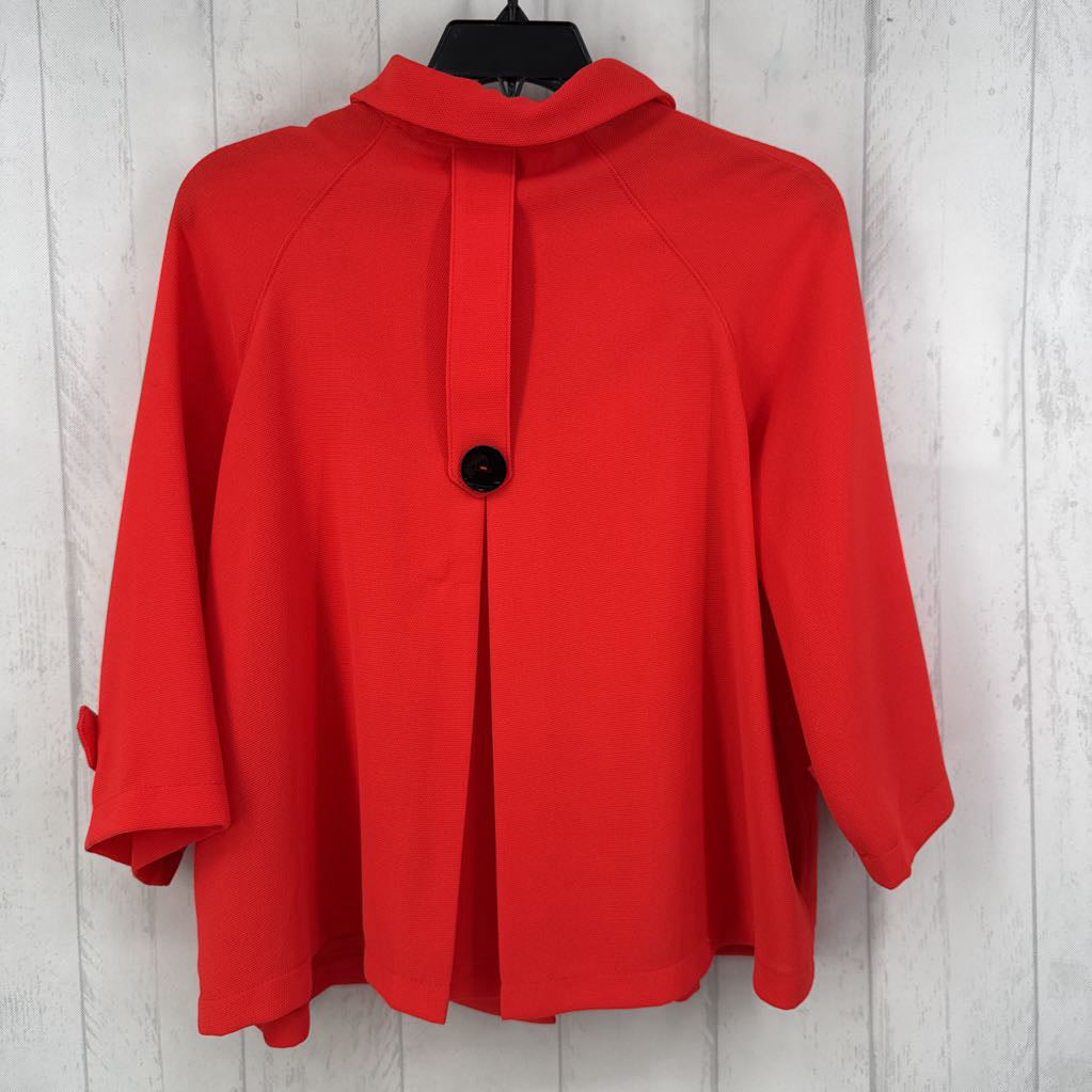 M textured 3/4 slv blazer