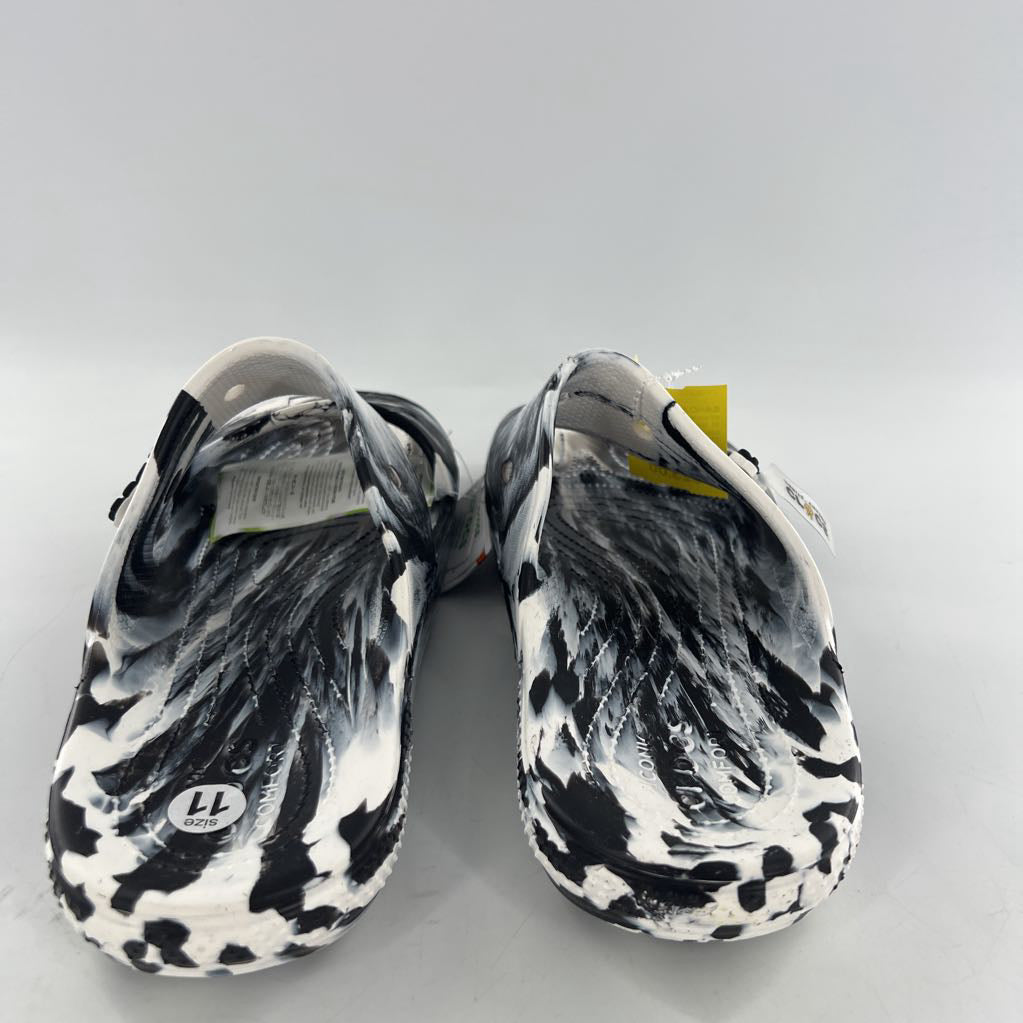 11 tie-dye double strap crocs
