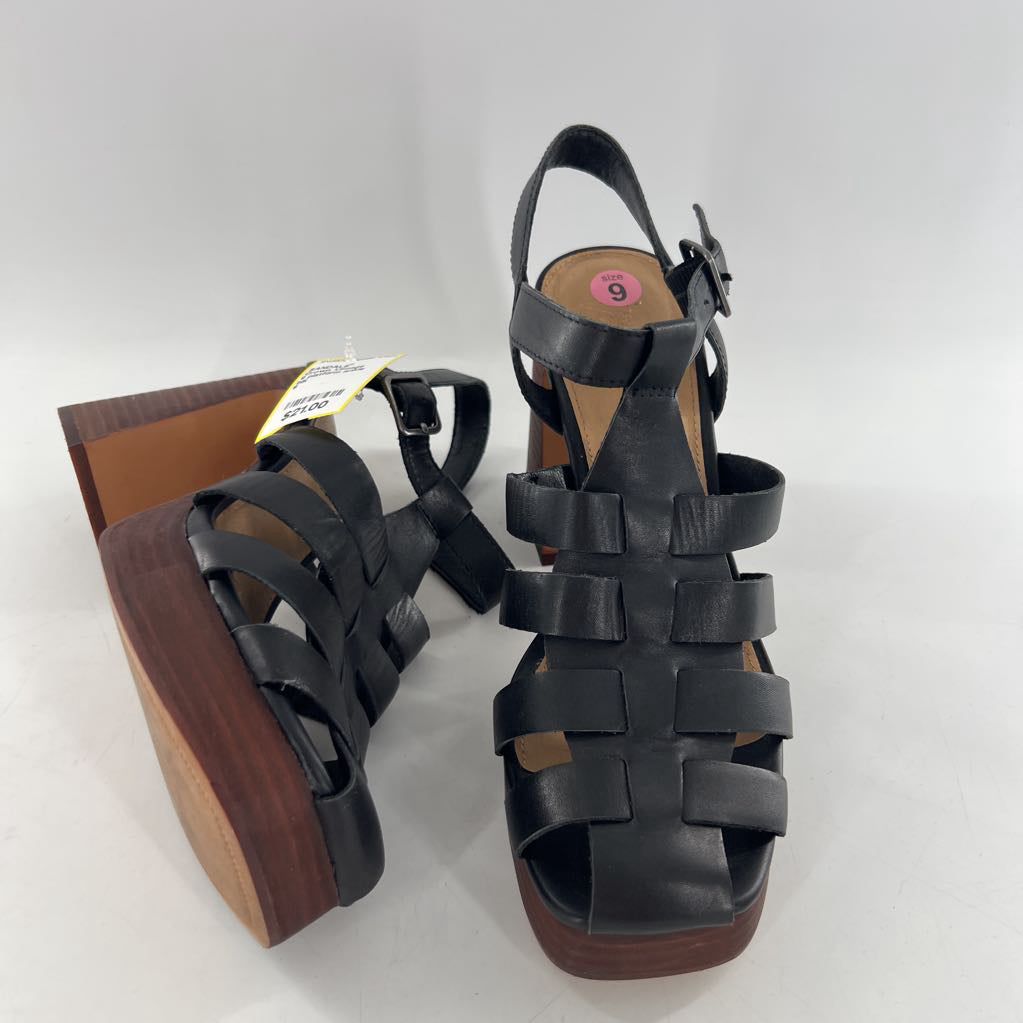9 platform ankle strap sandal