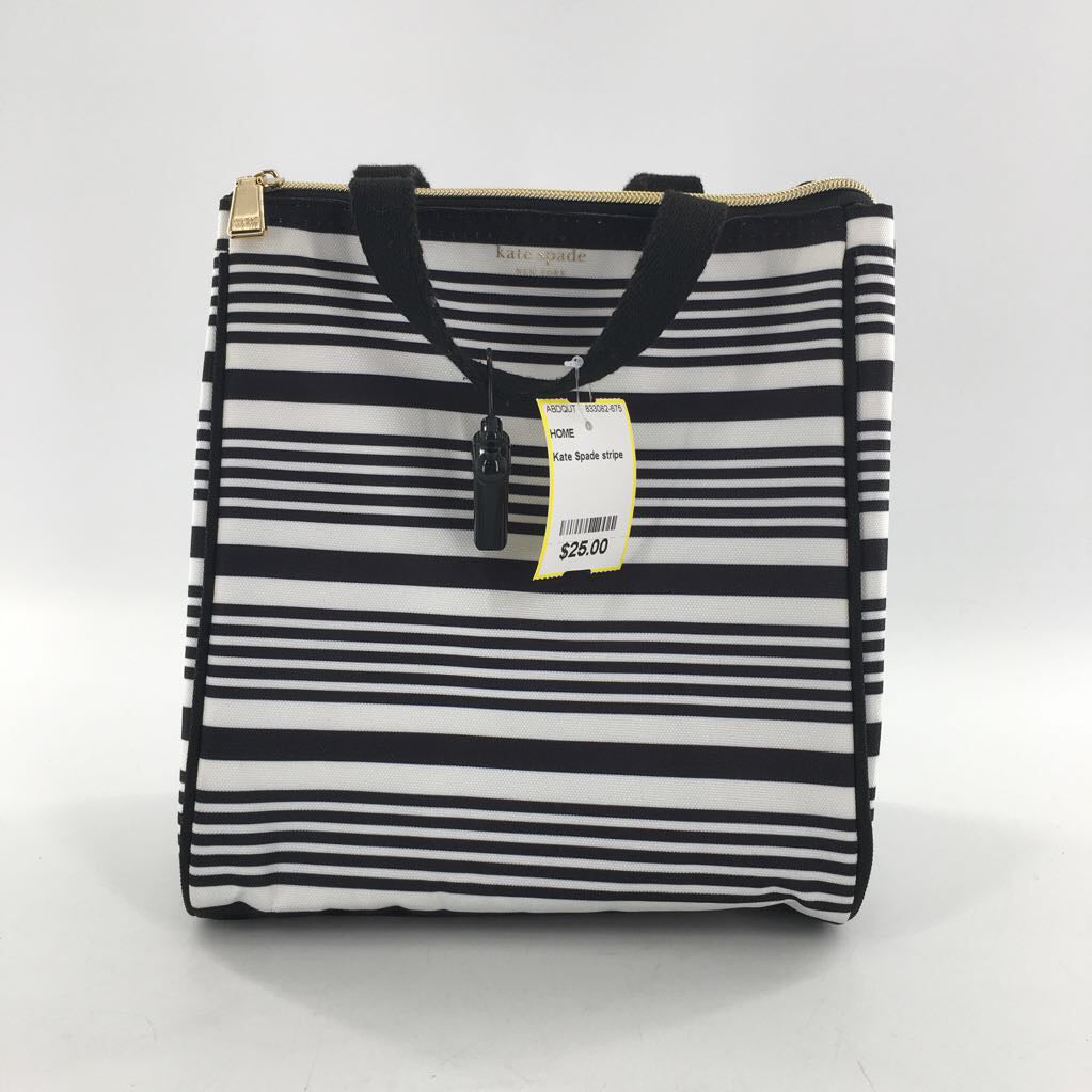Kate Spade stripe insulated lunch bag