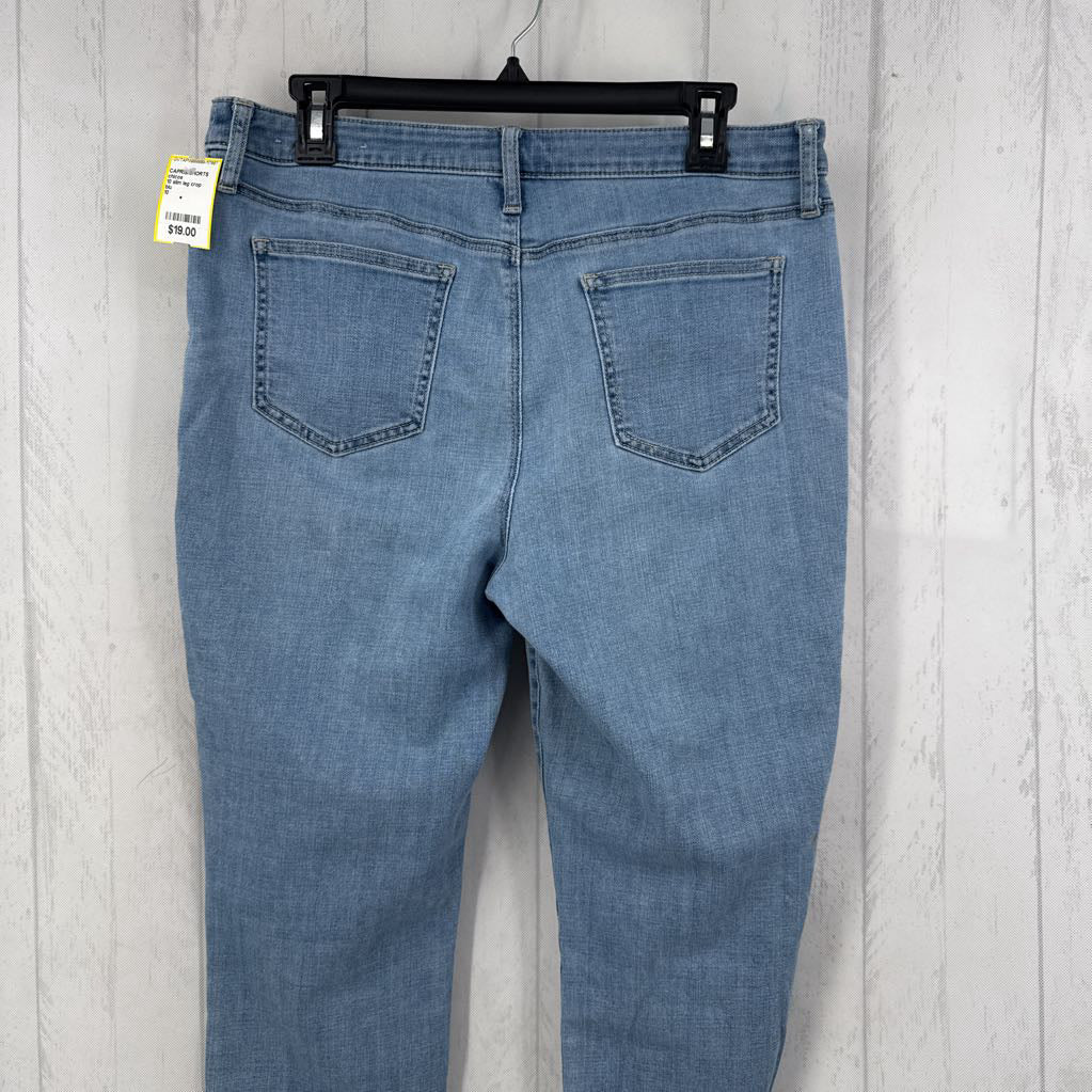 10 slim leg crop jean
