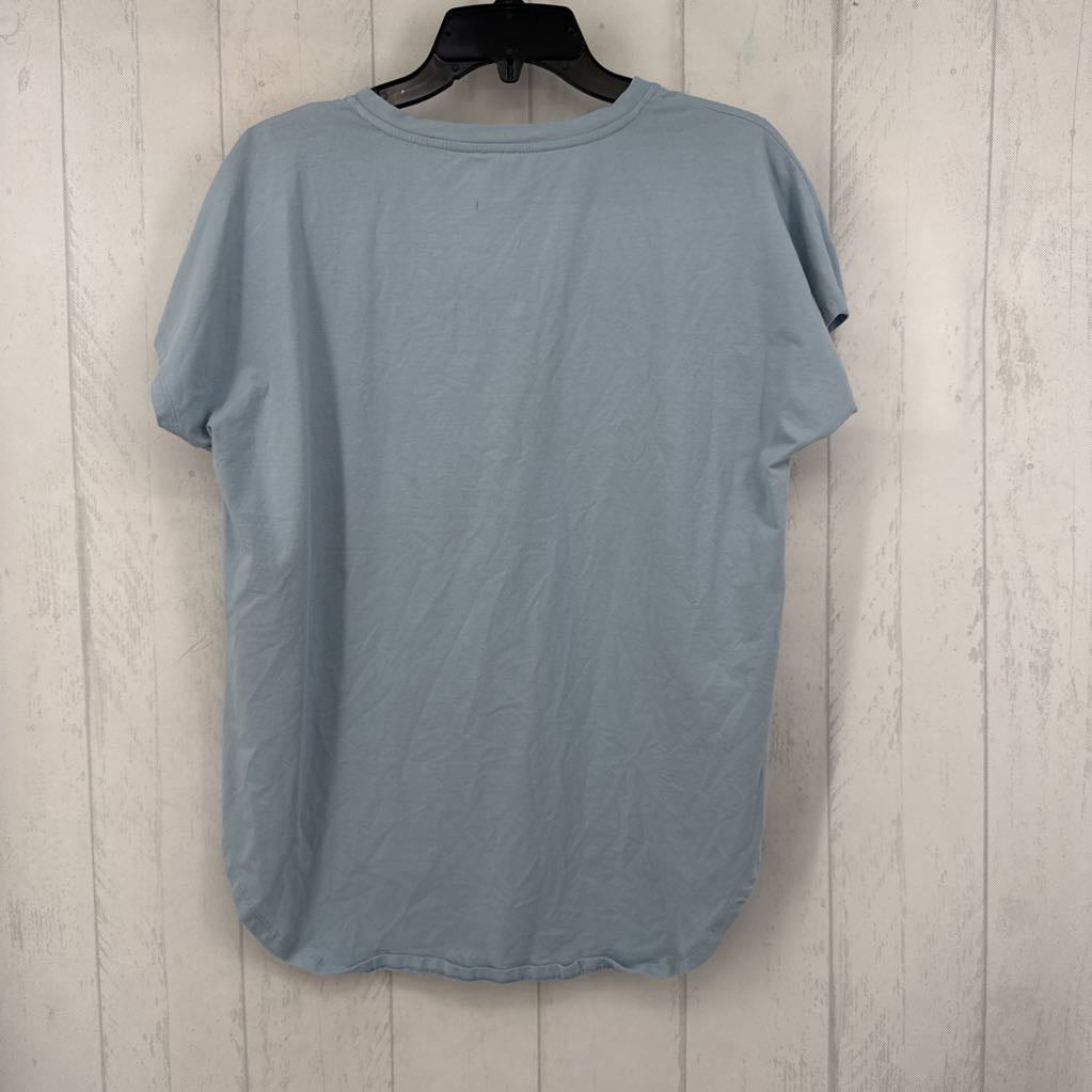 L v-neck hi-lo s/s tee