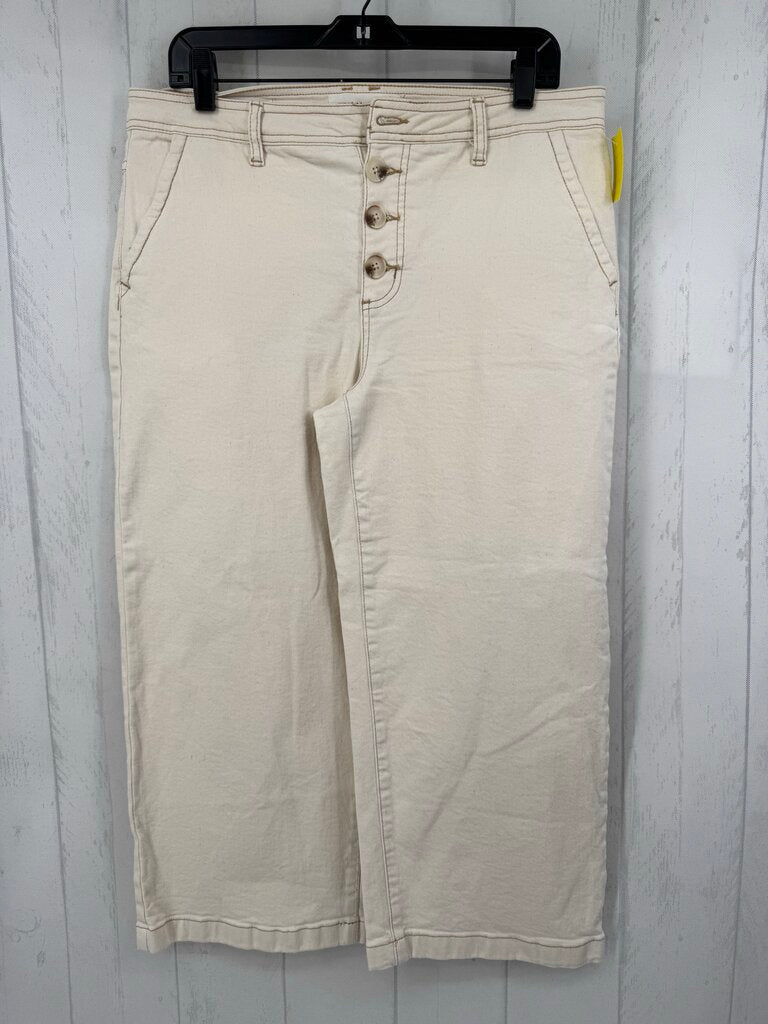 12 wide leg denim capris