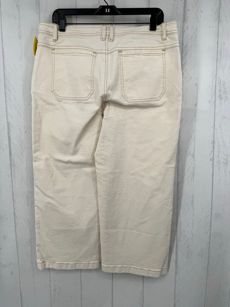 12 wide leg denim capris
