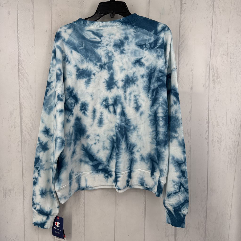 L tie-dye crewneck sweatshirt