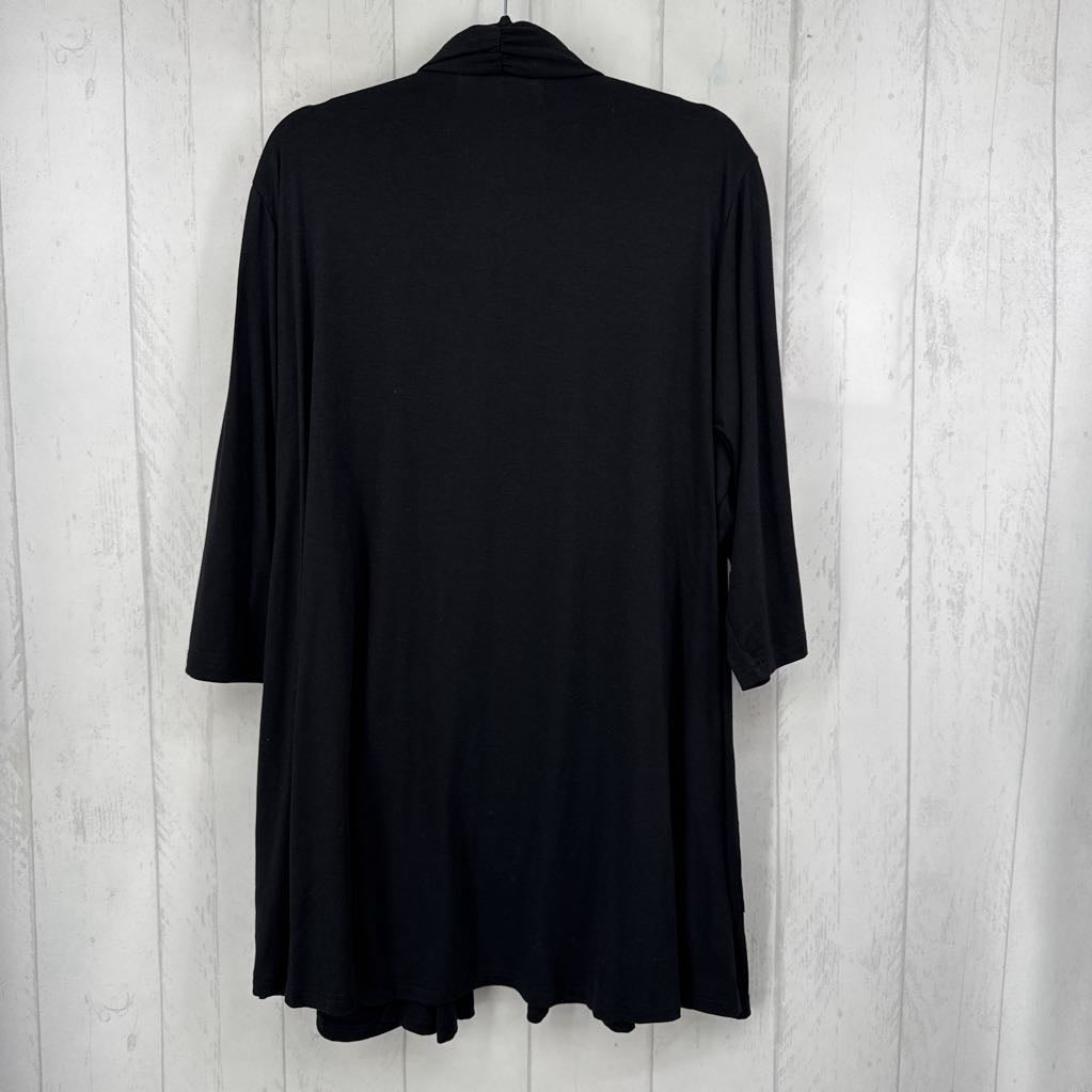 4X open front 3/4 slv cardi