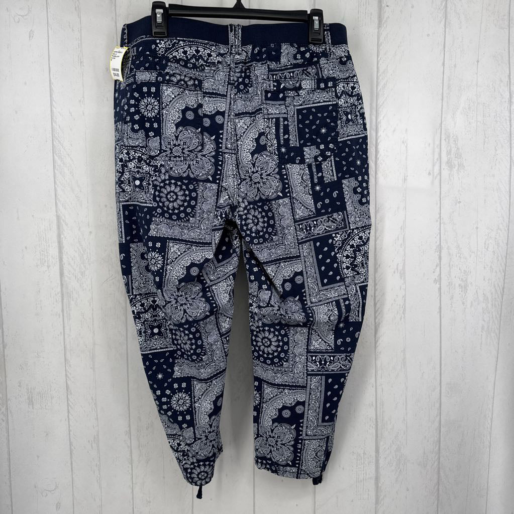 16 paisley print capris