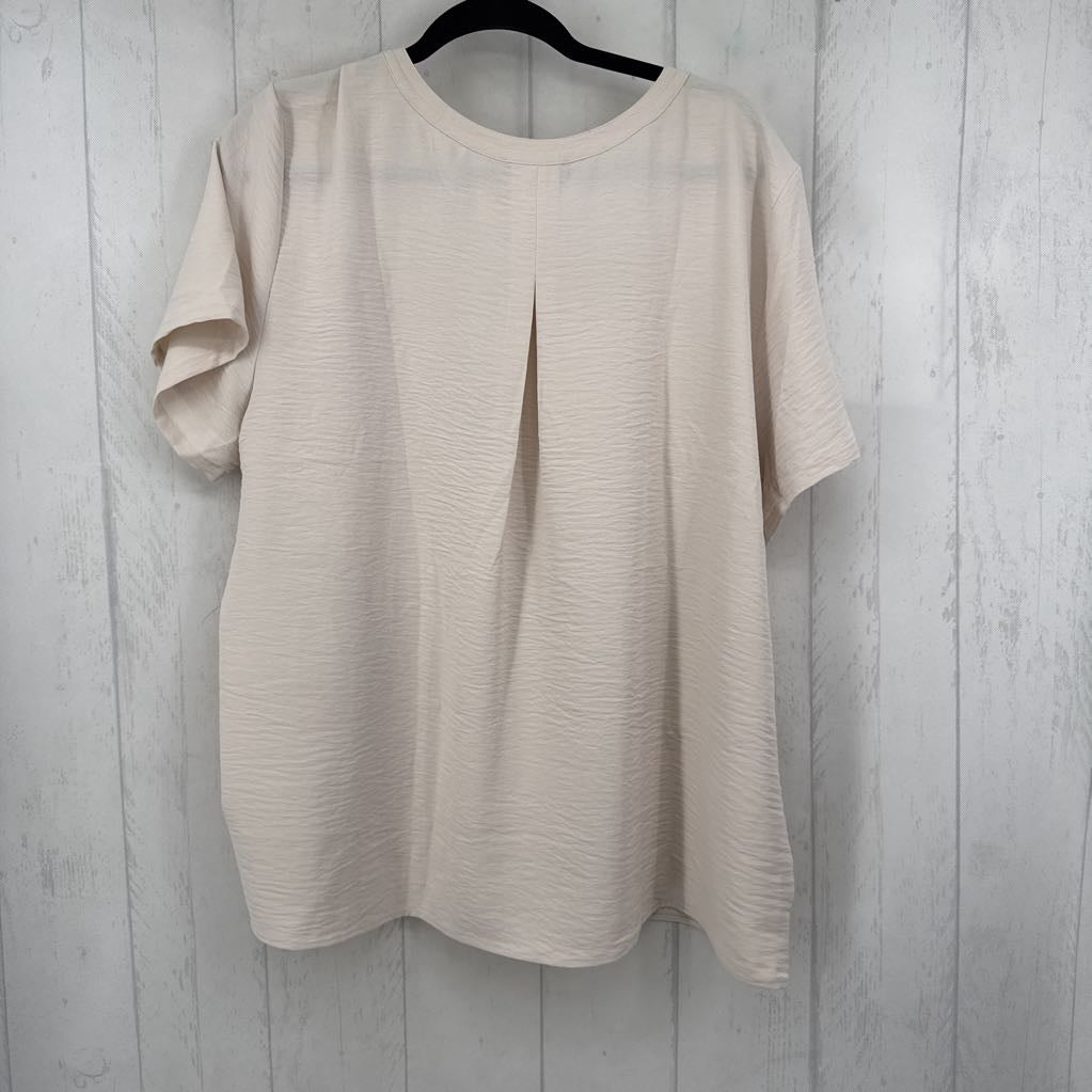 XXL s/s half button top