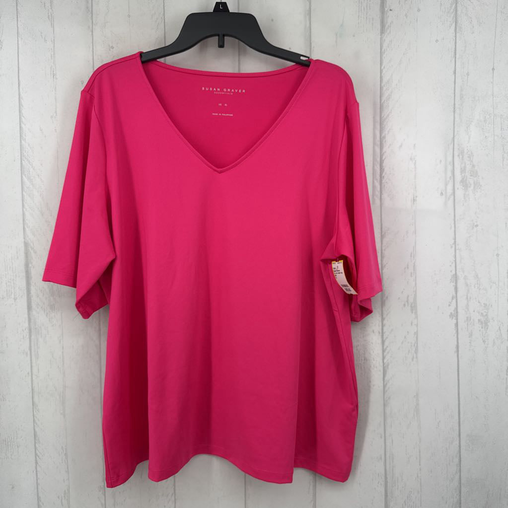 XL s/s v-neck top
