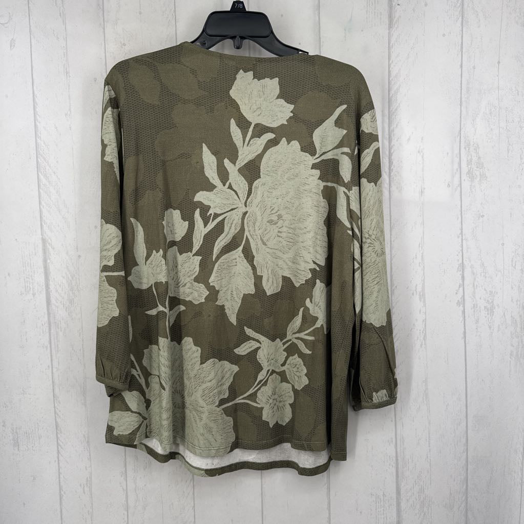 R60 XL flo embelished 3/4 slv top