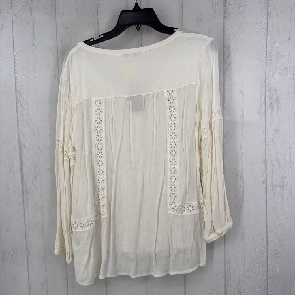 R50 M l/s pleated button shirt