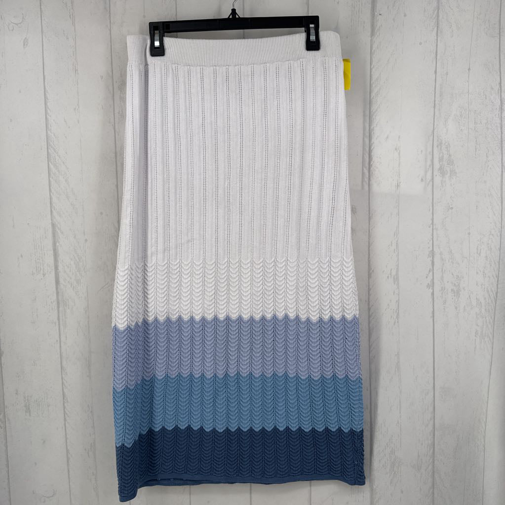 L stripe maxi skirt
