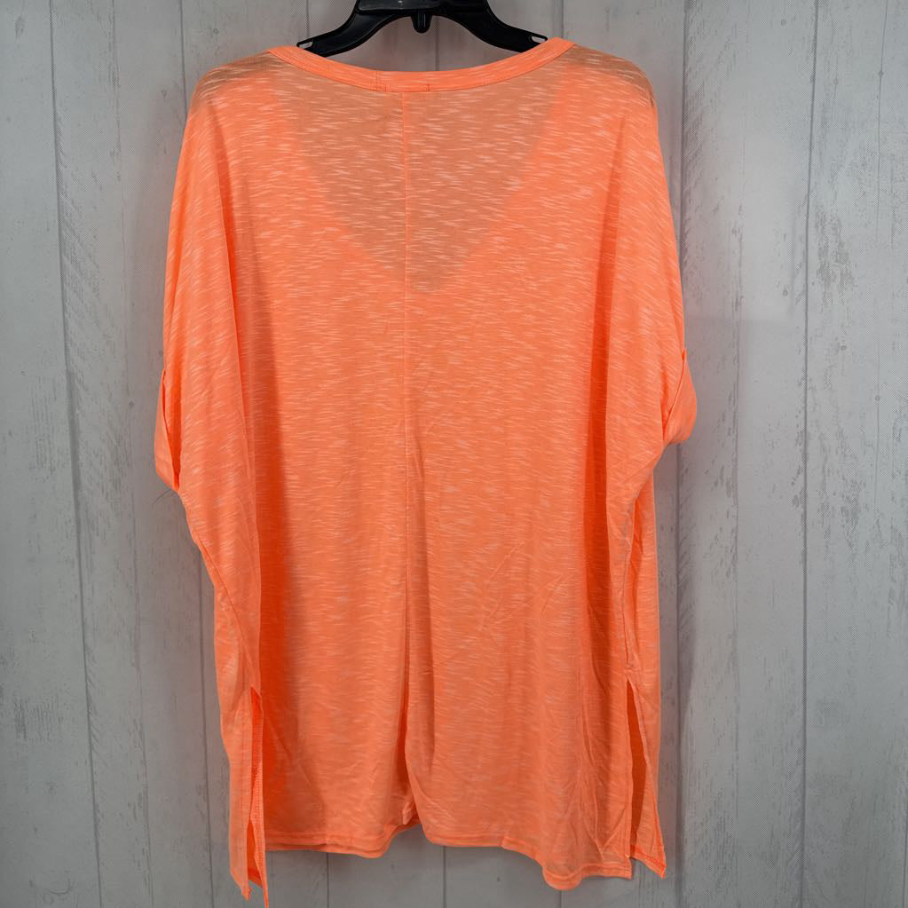 XL marled v-neck s/s tee