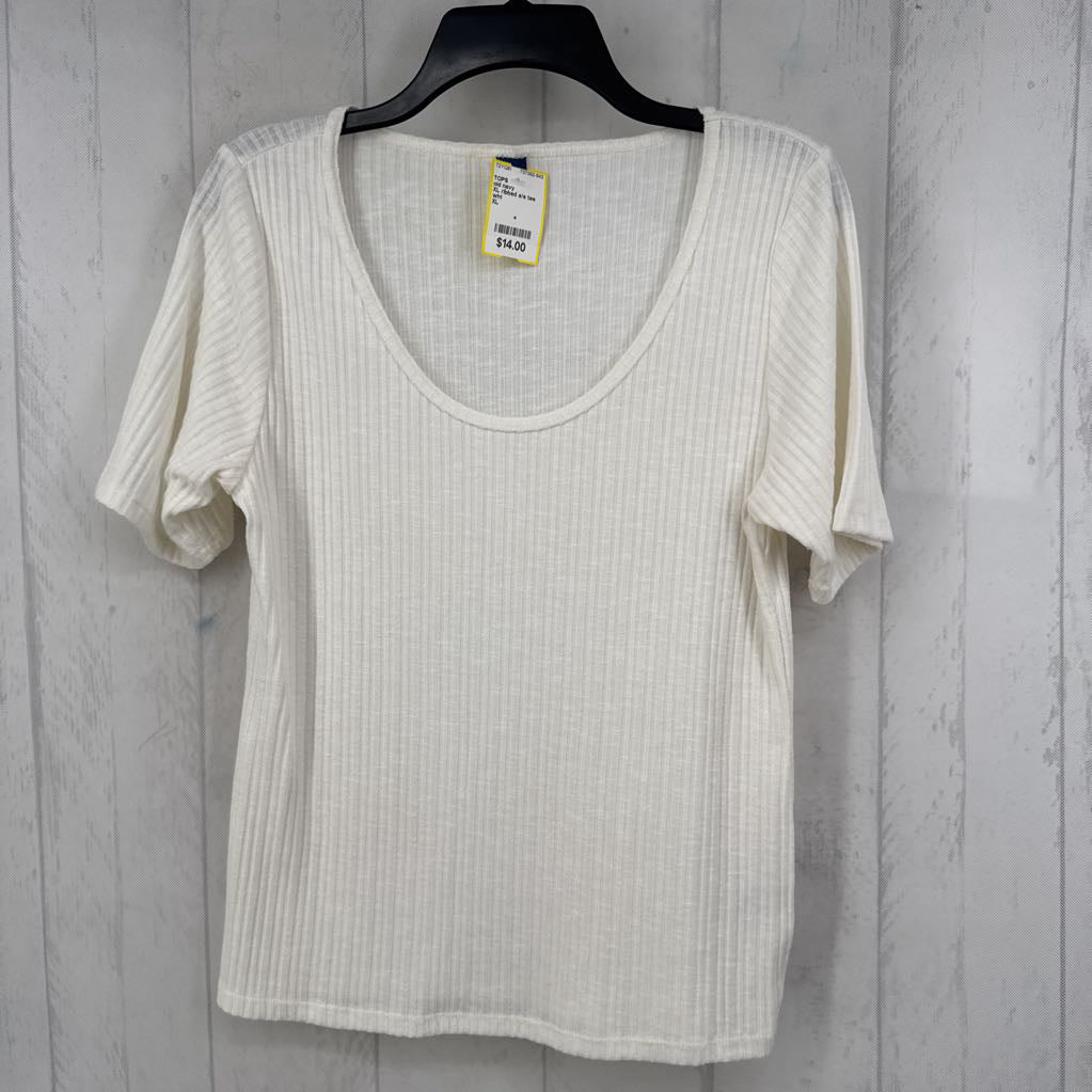 XL ribbed s/s tee