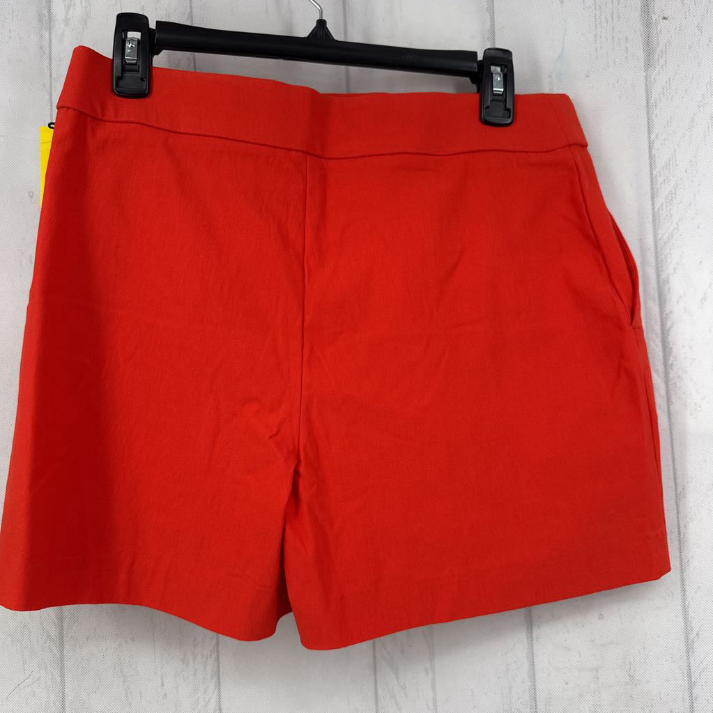 M pull-on gold button detail shorts