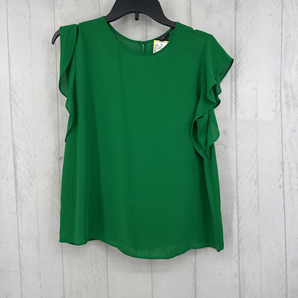Mp round neck flutter slv top