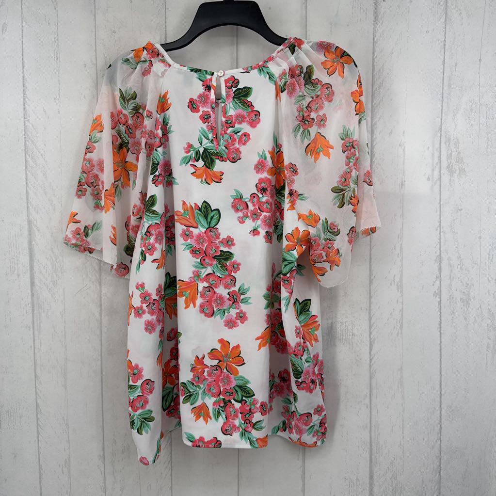 L flo print s/s top