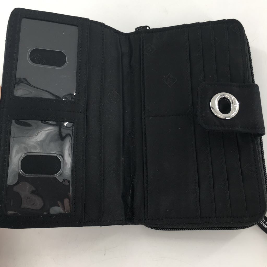 quilted turnlock wallet