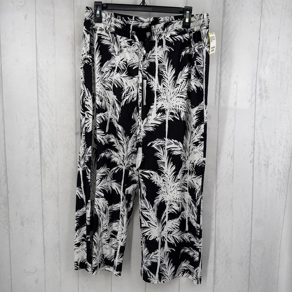 M palm tree pull-on capri