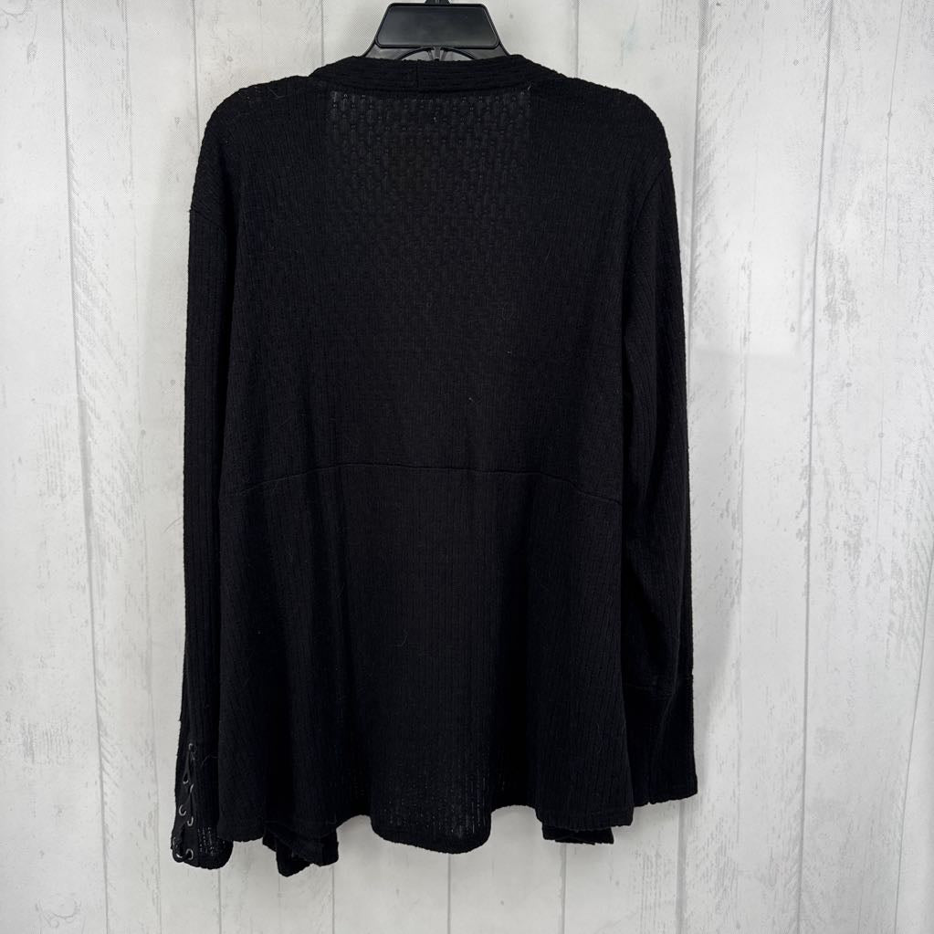 XL ribbed open front cardi