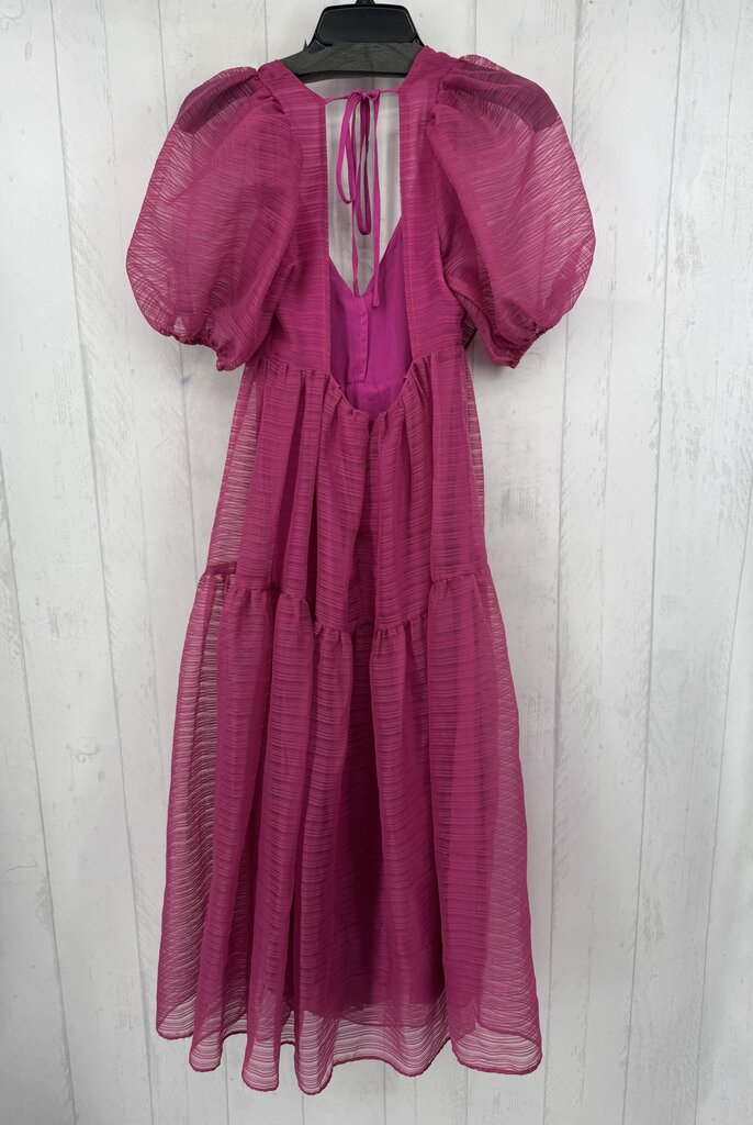 2 organza ruffled s/s dress
