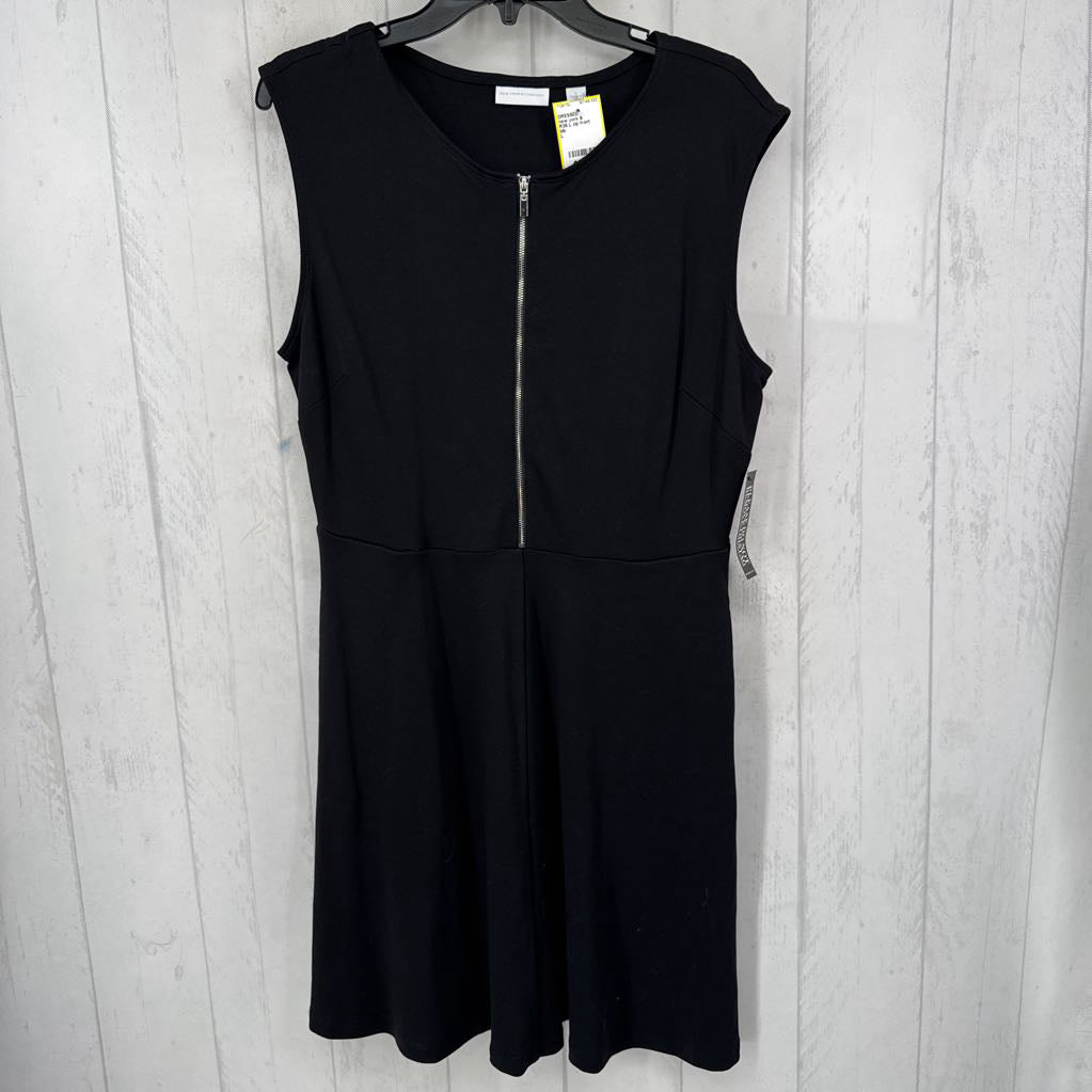 R35 L zip front slvls dress