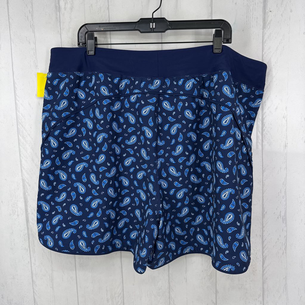 24 paisley print shorts