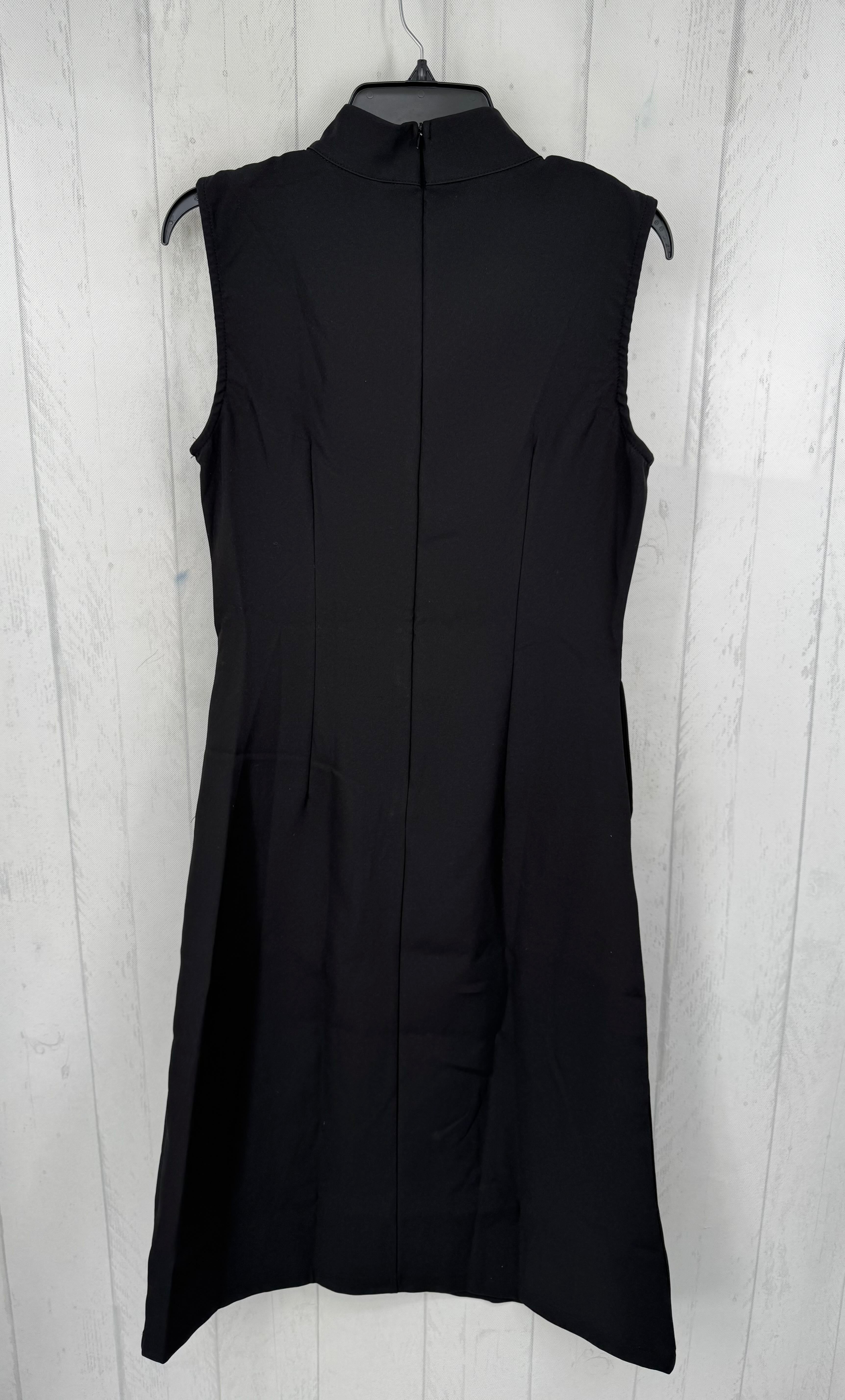 M mock neck gold button detail slvls dress