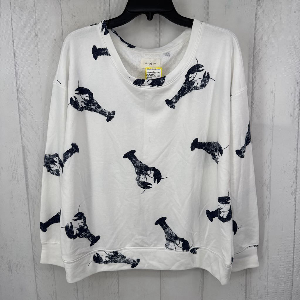 R70 M lobster print crewneck sweatshirt