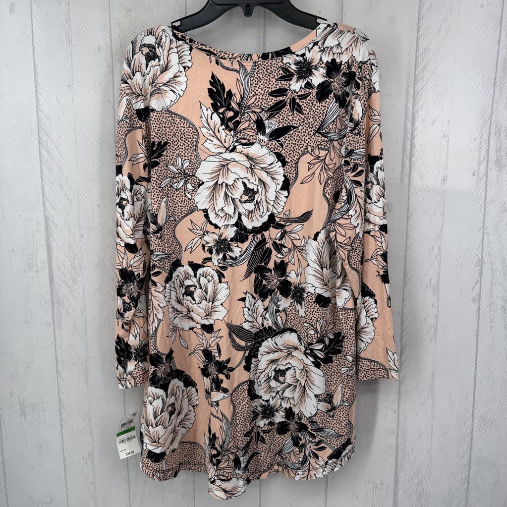 R35 L flo print l/s tee