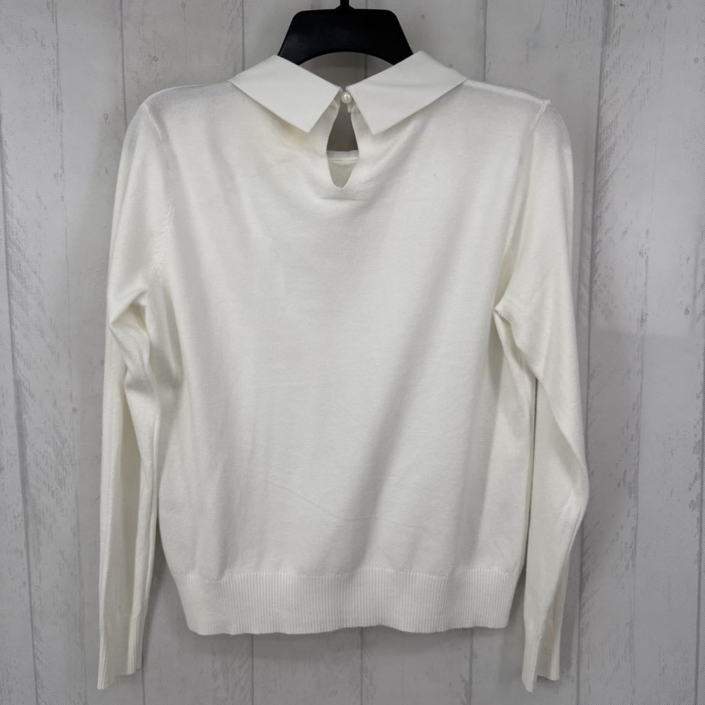 M embelished collar sweater